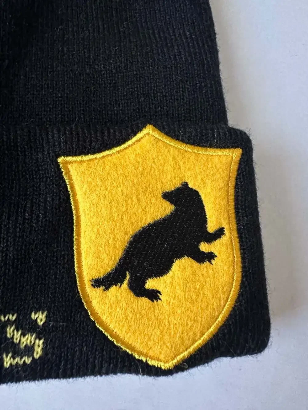 Harry Potter Hufflepuff Hogwarts House Pom Pom Knit Beanie
